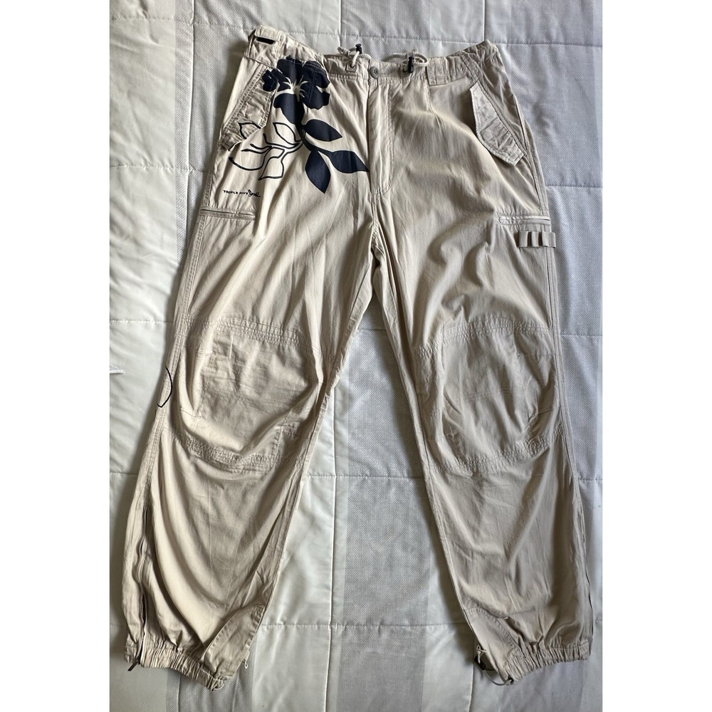 Triple Five Soul Y2K Men's Pants Military Multi Pockets Double Sized Floral‎ 36